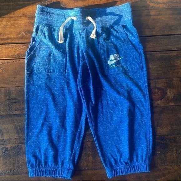 Nike Other - Nike Blue Kids Sportswear Gym Vintage Capri Style Small